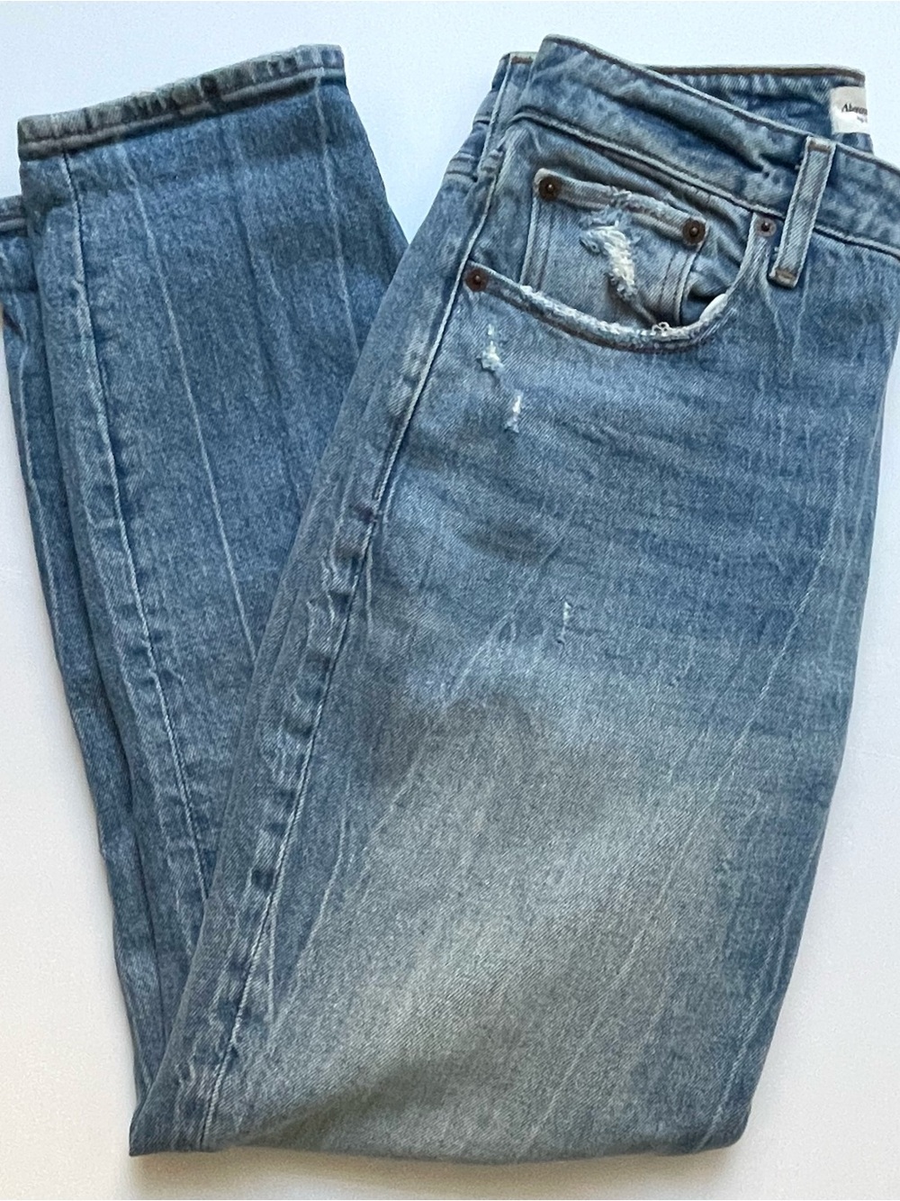 Abercrombie High Rise Mom Jeans - Curve Love - Straight Fit